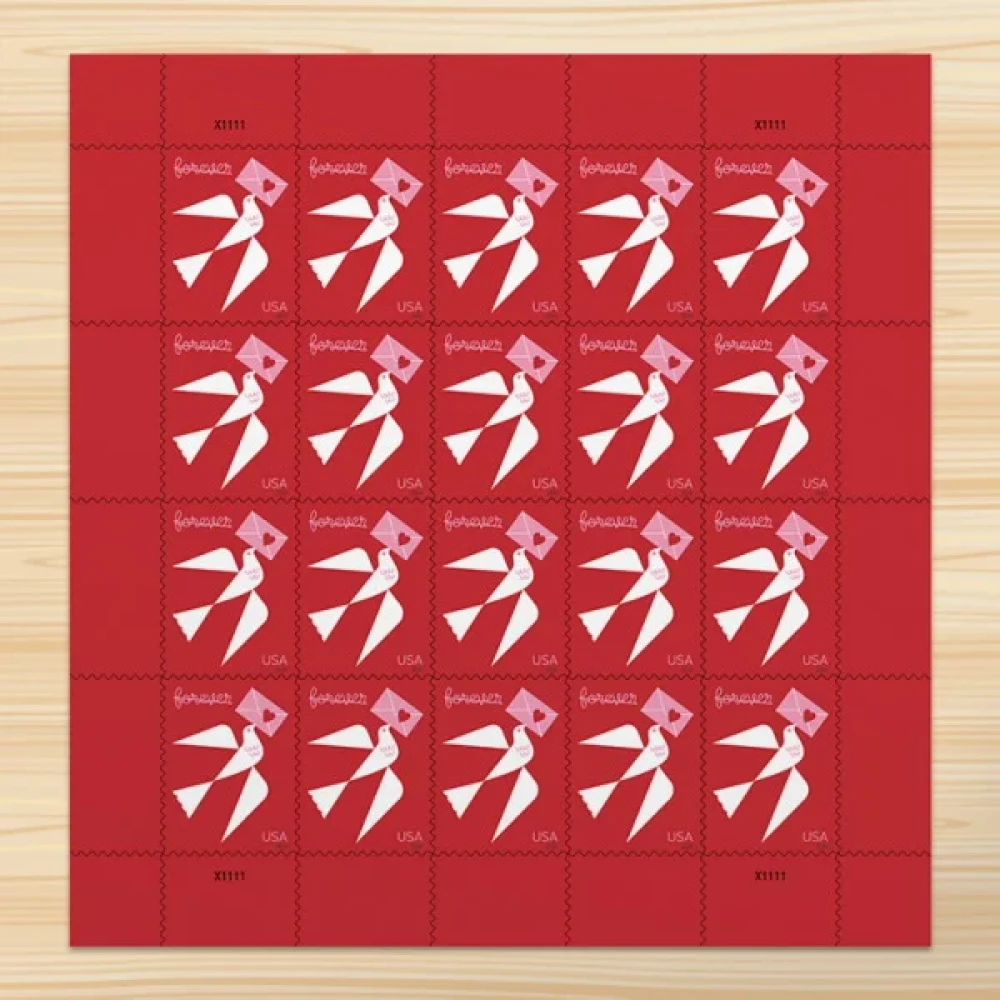 2024 Carrier pigeon love forever stamps