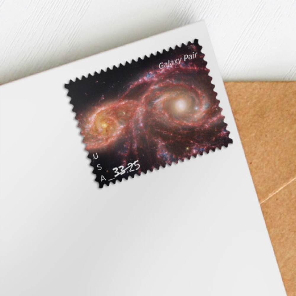 (2026) Galaxy Pair Priority Mail Express Stamps, Sheet of 4