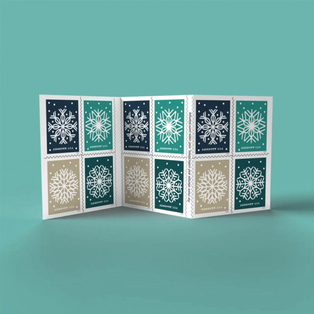 2024 Winter Whimsy Stamps, Book of 20 Forever |Multiple Stamp Designs